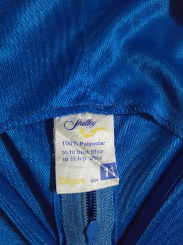 Beautiful Blue Vintage Dress - Size 11 - Shelley