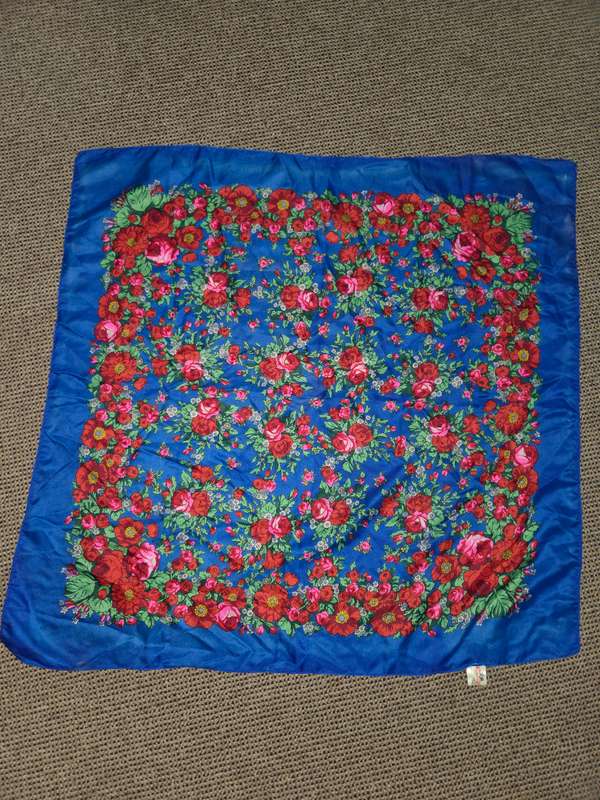Beautiful Vibrant Vintage Scarf