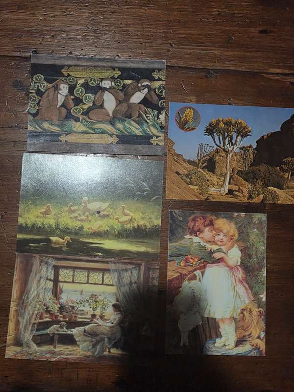 5 x Vintage Post Cards - Unused