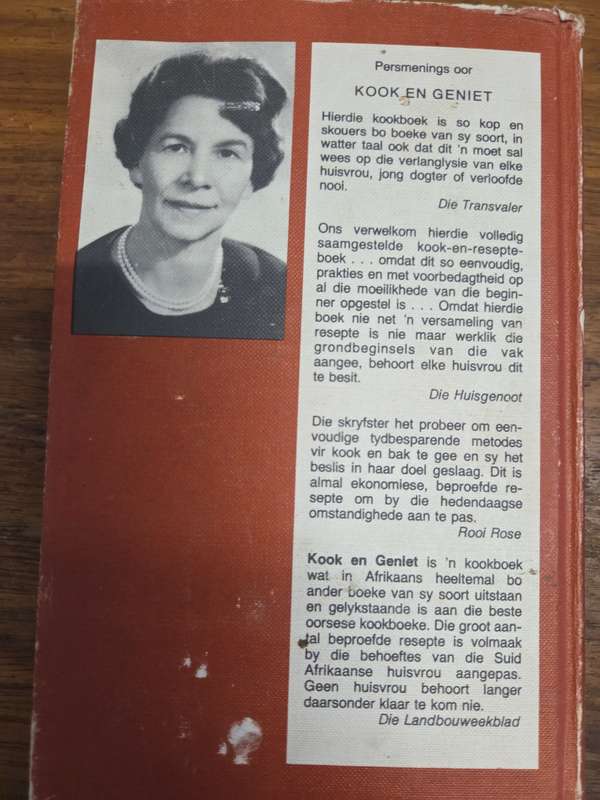 Kook en Geniet - SJA de Villiers - 1980