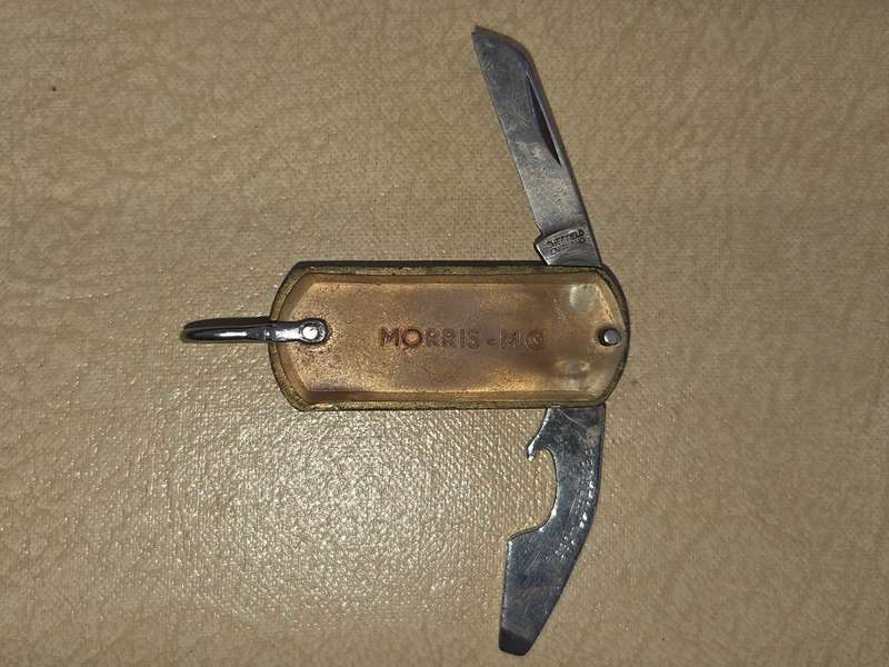 Small Knife and Bottle Opener - Sheffield England - Morris MG