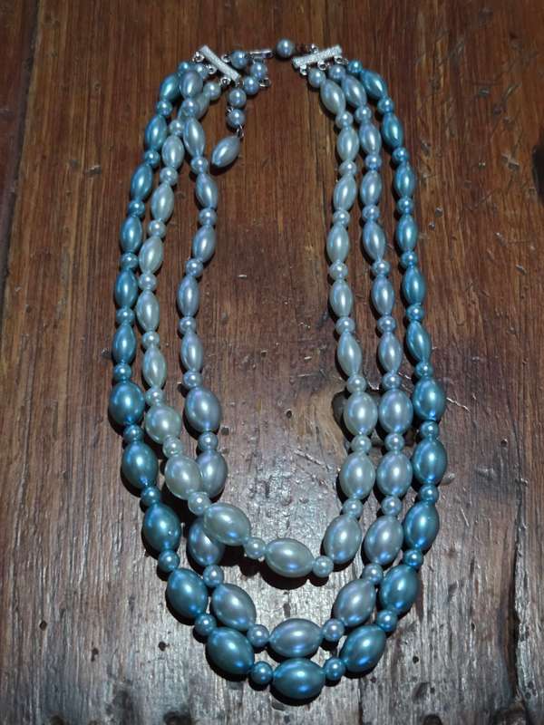 Vintage 3 String Necklace