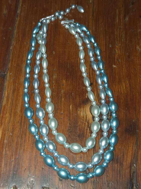 Vintage 3 String Necklace