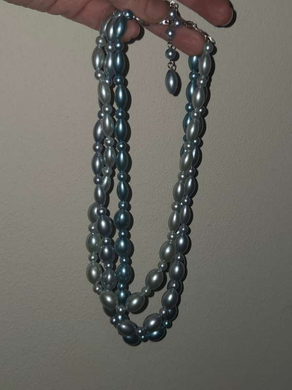 Vintage 3 String Necklace