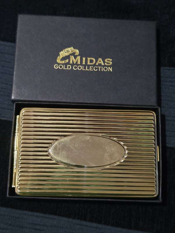 Vintage pocket telephone number book case - Midas Gold Collection