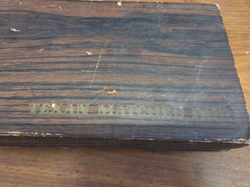 Vintage Crescent Matching Pair Texan Pistols - Cap Guns - Great find!!! In original packaging