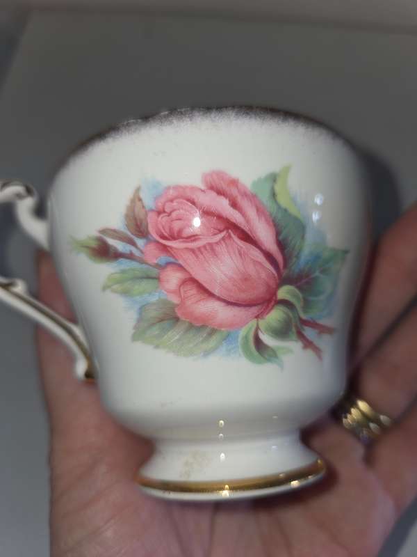 Roslyn Fine Bone China - Wheatcroft Roses - Cup only - Made in England