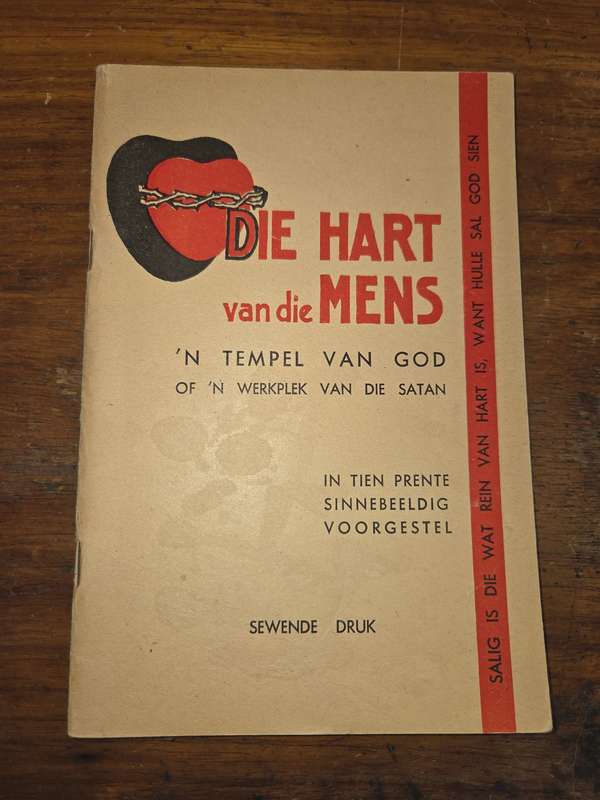 Die Hart van die Mens - "n Temper van God - Sewende Druk - Vintage boekie