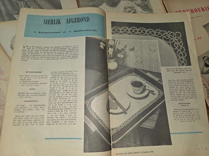 15 x Vintage Sarie Bêreboekies - Vol resepte, patrone en idees - 1950's en 1960's