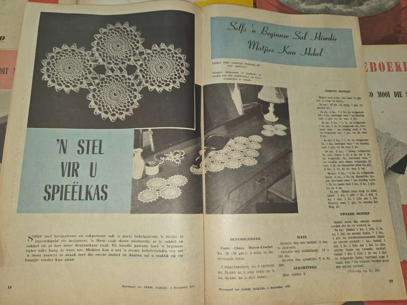 15 x Vintage Sarie Bêreboekies - Vol resepte, patrone en idees - 1950's en 1960's