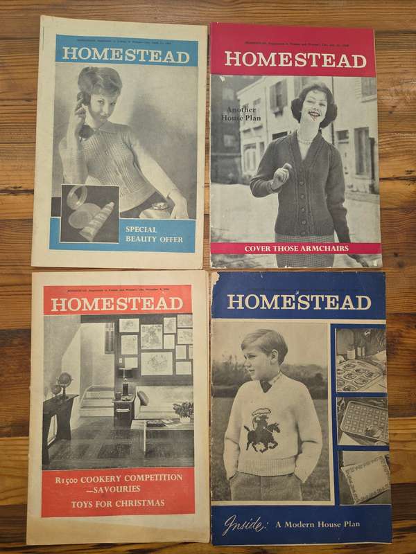 4 x Vintage Homestead Magizines - 1950's and 1960's