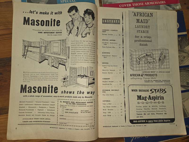 4 x Vintage Homestead Magizines - 1950's and 1960's