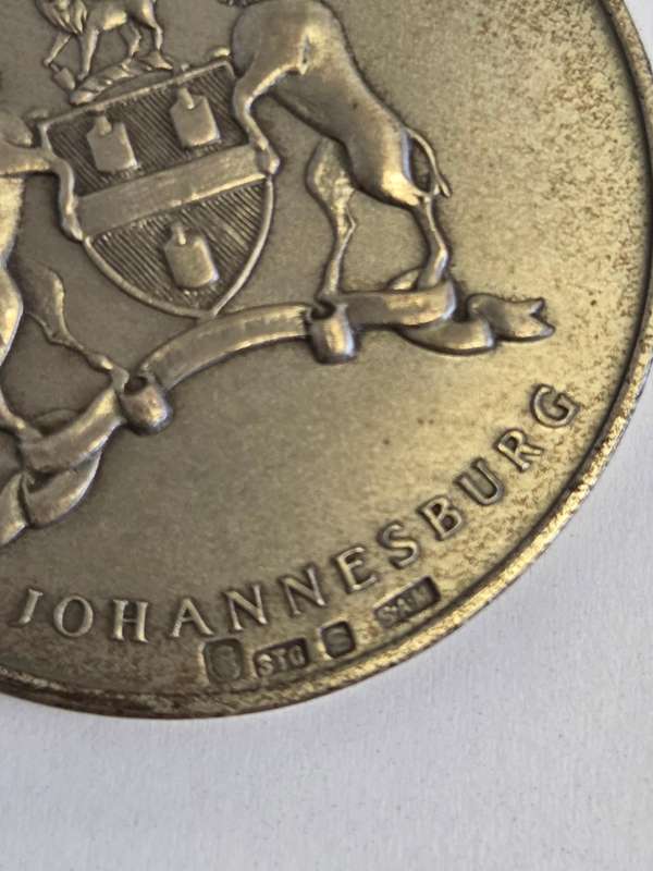 1966 Johannesburg 80th Anniversary Tribute to Pioneers Medal - Sterling Silver