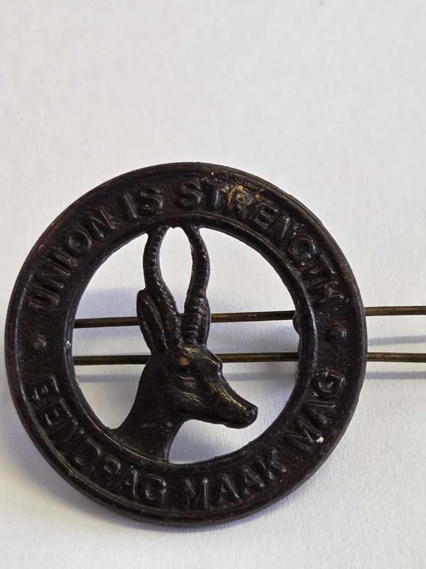 Vintage Union is Strength Springbok Badge