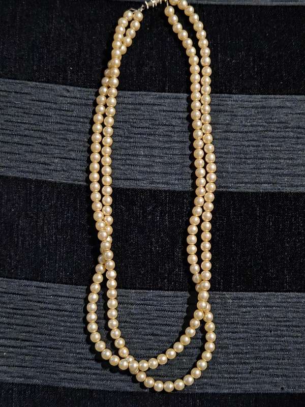 2 String Pearl Necklace
