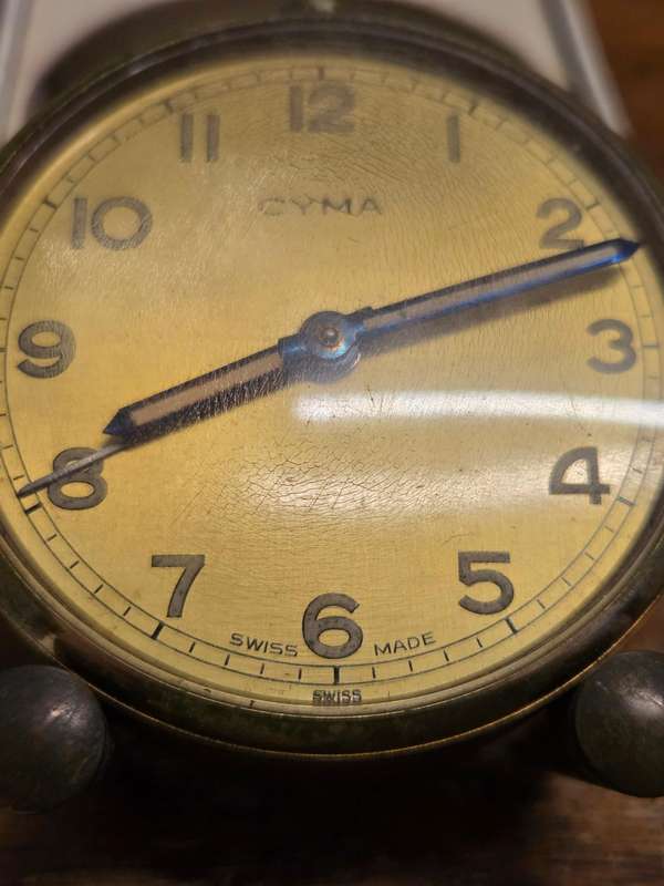 Vintage Cyma Alarm Clock - Swiss Made - In Original box