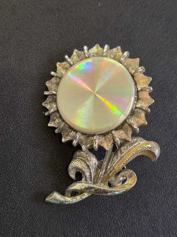 Vintage Rainbow Jewels Corp. Brooch