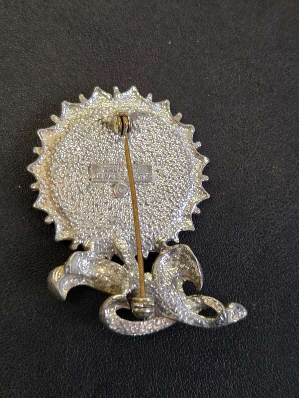 Vintage Rainbow Jewels Corp. Brooch
