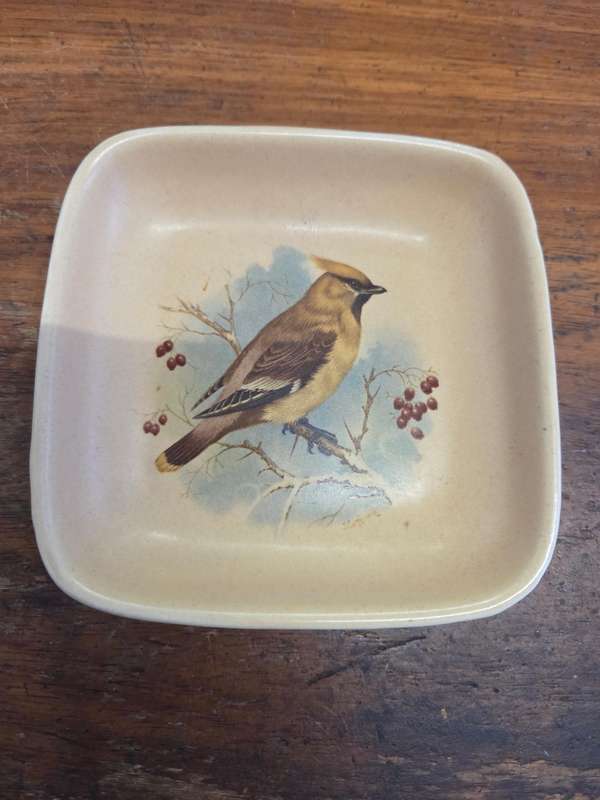 Vintage Honiton Pottery Dish - Devon England - 11cm x 11cm