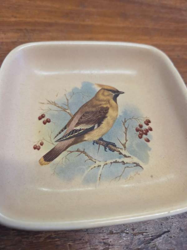 Vintage Honiton Pottery Dish - Devon England - 11cm x 11cm