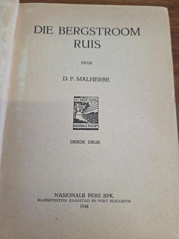 Die Bergstroom Ruis - D.F. Malherbe - 1948