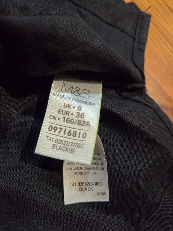 Marks & Spencer Black Top - Size 8