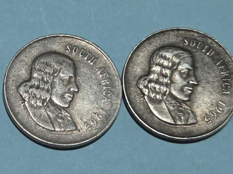 2x 1965 20c coins - Vintage Coins