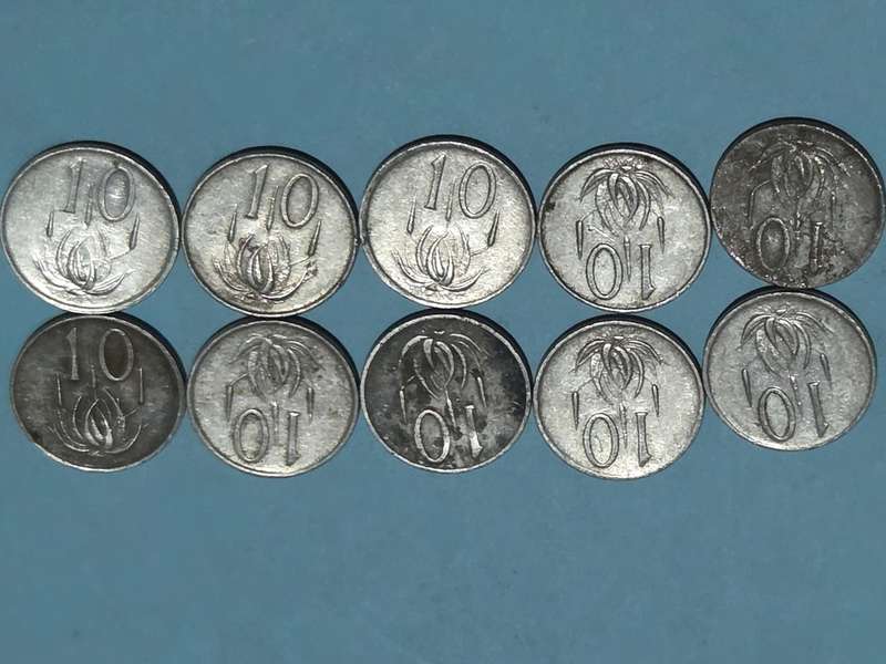 10 x 10c coins - Vintage Coins
