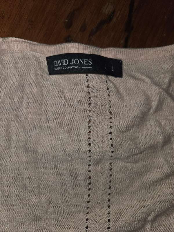 David Jones Knitwear - Size L Colour is light pink to peach
