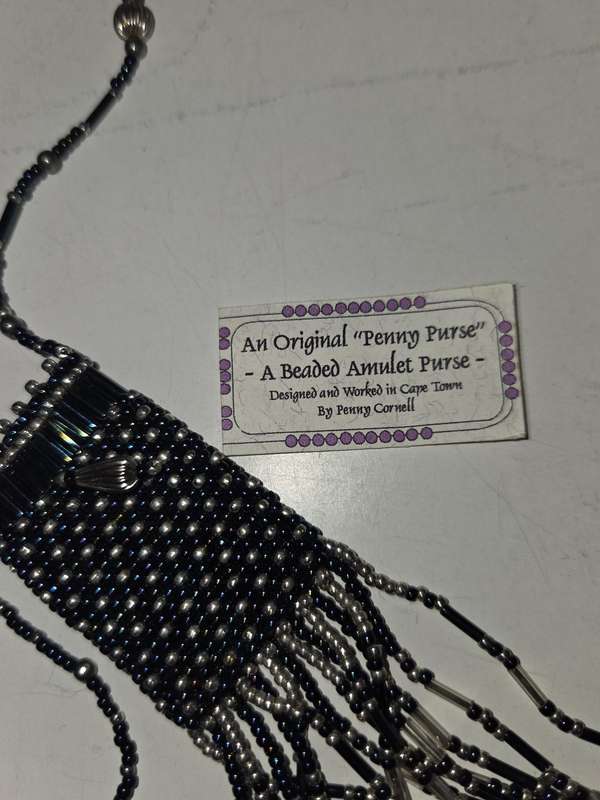 Original Penny Purse - Beaded Amulet Purse / Necklace