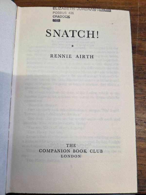 Snatch! - Rennie Airth