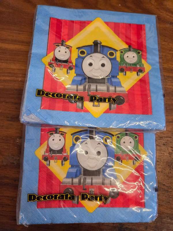 2 Packet of Thomas & Friends party Serviettes - 20 x 2ply napkins in each - New - Thomas the Train