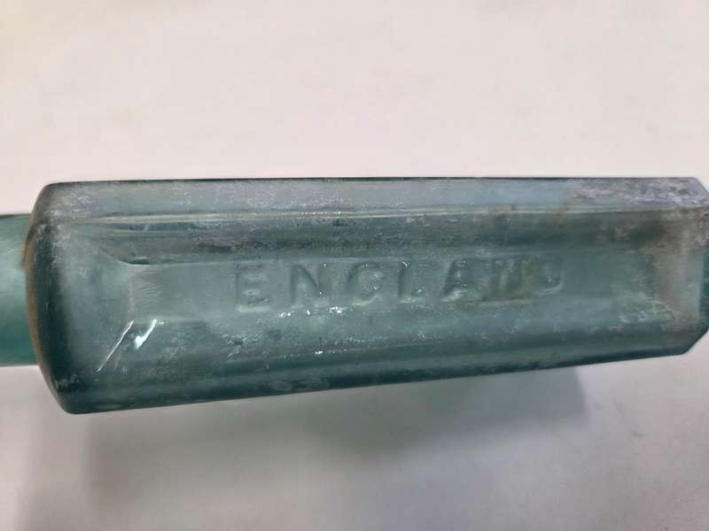 Vintage Glass Bottle - Whitaker & Co. - England - Height - 15cm