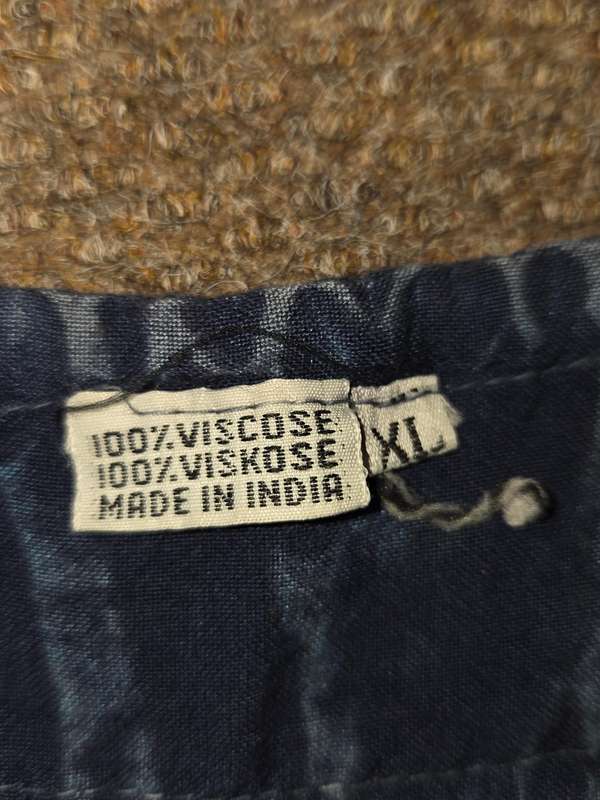100% Viscose Embroidered Dress - Size XL