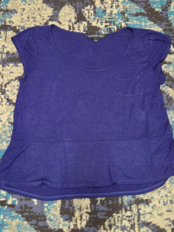 Forever New Top - Navy - Size 10