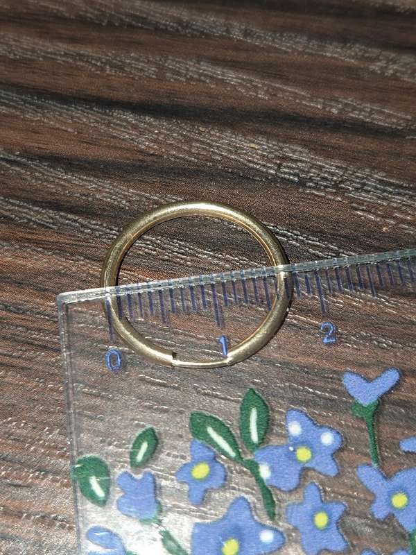 Gold earrings