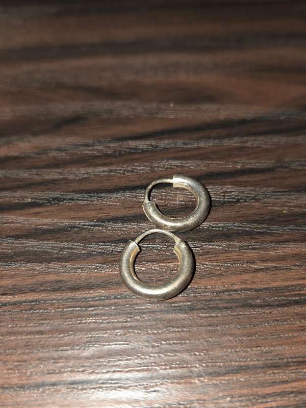 Silver earrings