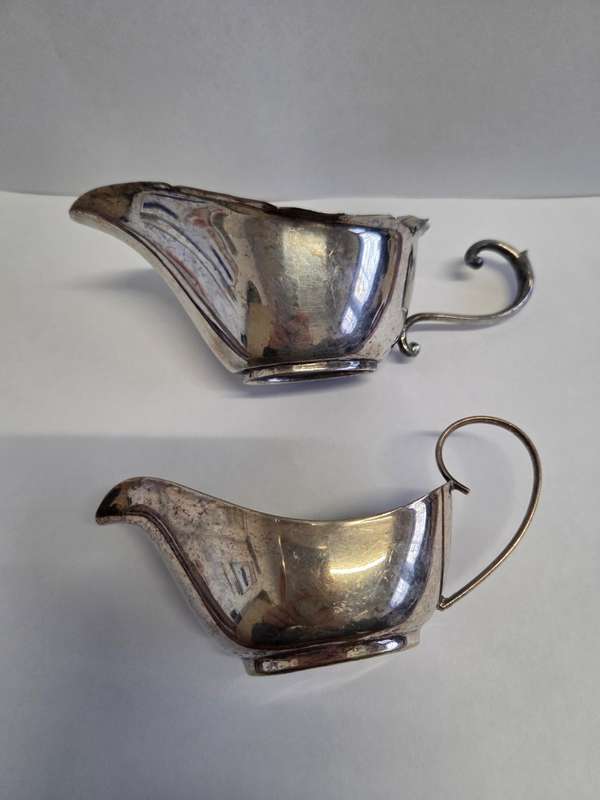 2 x Vintage EPNS Sauce Jugs - Made in England