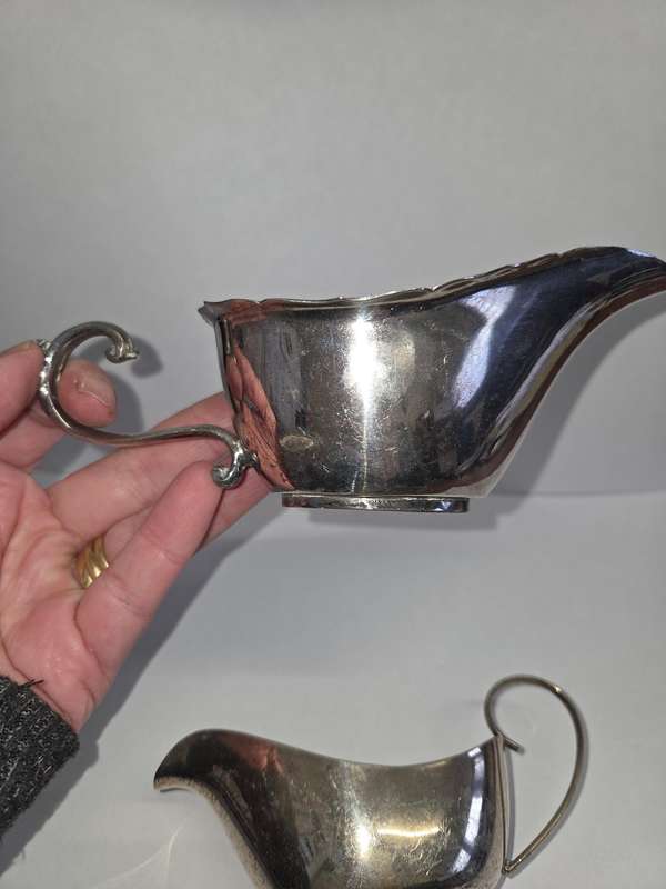 2 x Vintage EPNS Sauce Jugs - Made in England