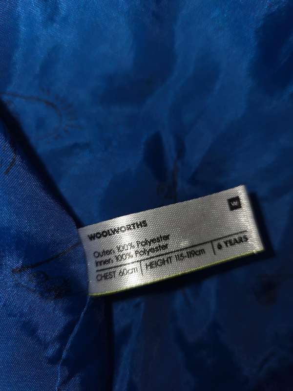Grey warm puffer Jacket - woolworths Age 6 Years