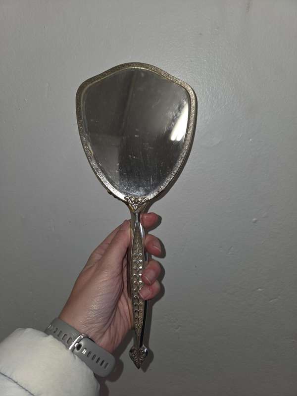 Vintage Cyrano Mirror, Brush and comb set - Made in USA - In original box - Beautiful!