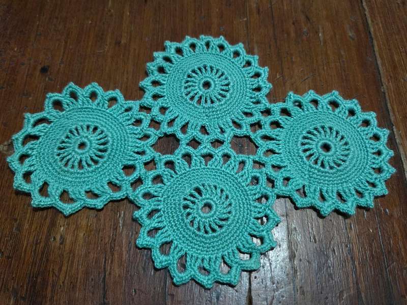 Small Crochet Doily - 25cm x 18cm