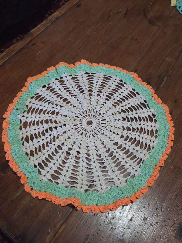 Vintage Crochet Doily - Diameter - 40cm