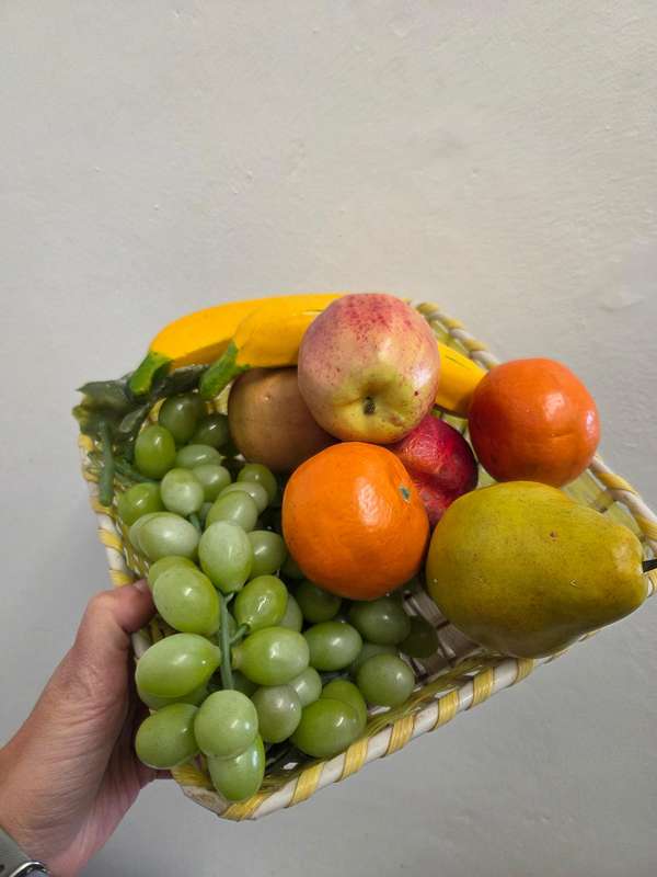 Basket with fruit - for display