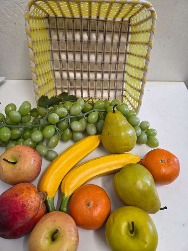 Basket with fruit - for display