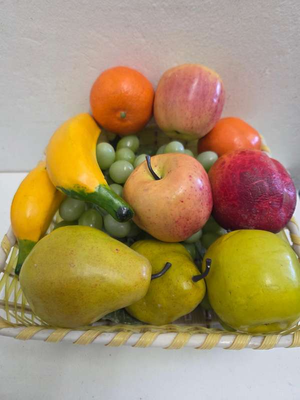 Basket with fruit - for display