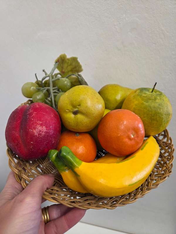 Basket with fruit - for display