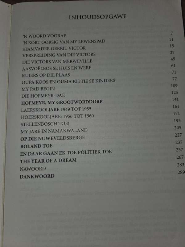 Die Kronieke & Wedervaringe van 'n Wittebroodbaba - Kobus Victor - Hofmeyer & omgewing