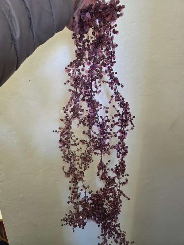 2 Long strings of Artificial Hanging Plant - glass beads