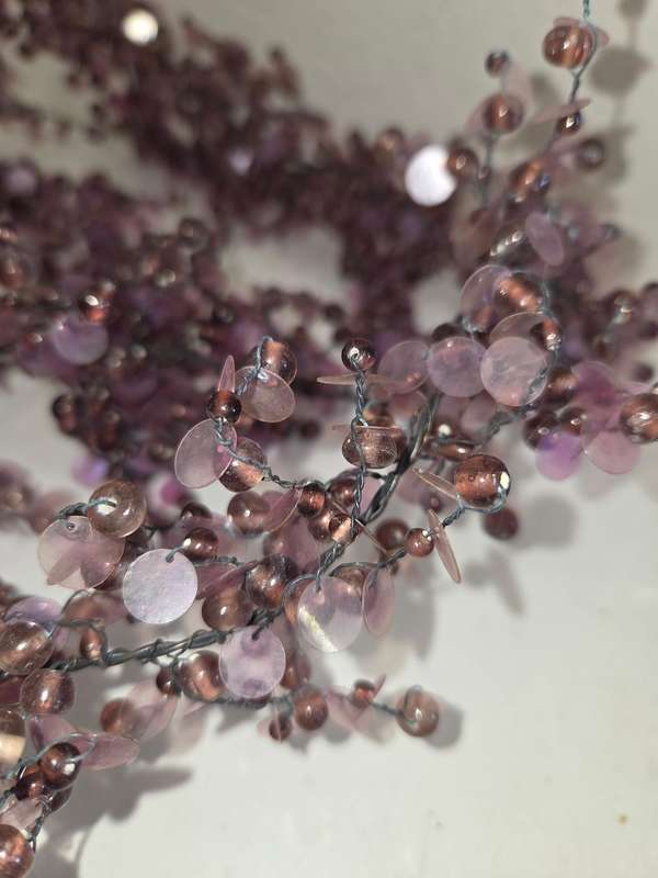 2 Long strings of Artificial Hanging Plant - glass beads